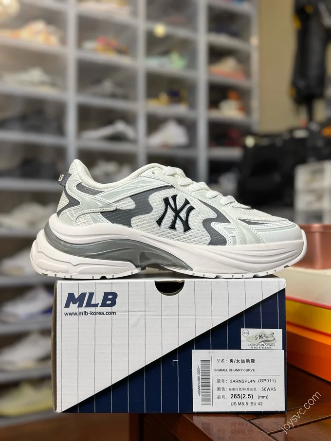 MLB New York Yankees Curve Runner White Grey 3ARNSPL4N GP011