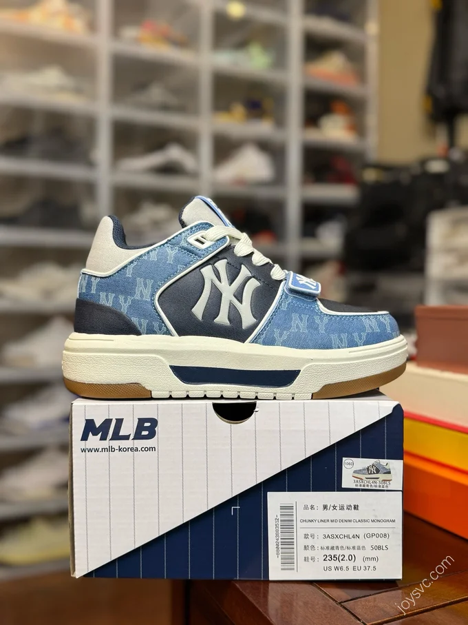 MLB Chunky Liner Basic MID Blue Denim 3ASXCHL4N GP008