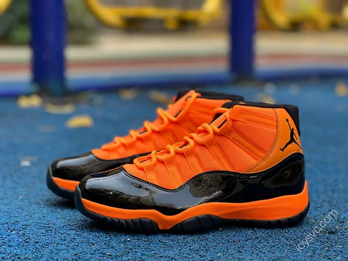 Air Jordan 11 Black Orange Basketball Shoes CT8012-800