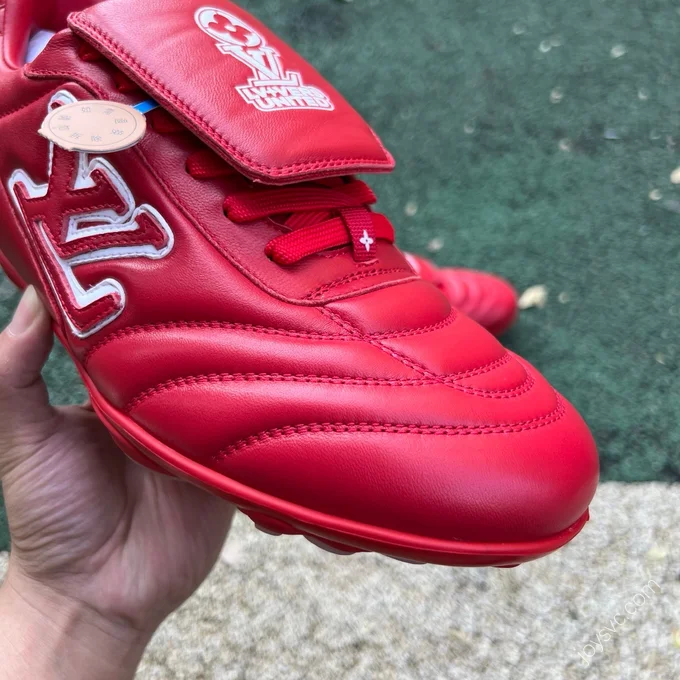 LOUIS VUITTON Footprint Soccer Red Shoes