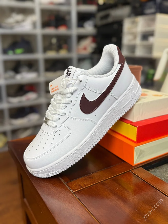 Nike Air Force 1 White Brown Shoes FJ4146-112