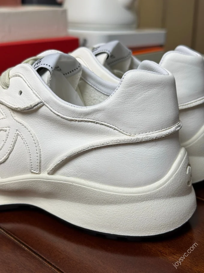 CHANEL 25P German Trainer Shoes White