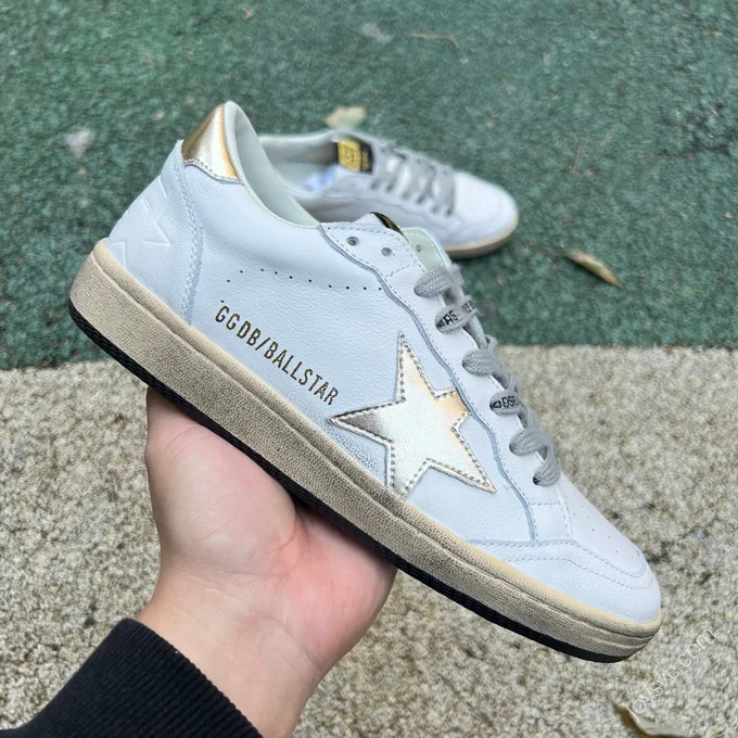 Golden Goose Super-Star GGDB White Gold Shoes