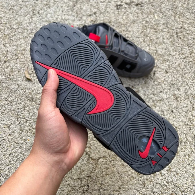 Nike Air More Uptempo Low Black Grey Shoes FZ3055-005